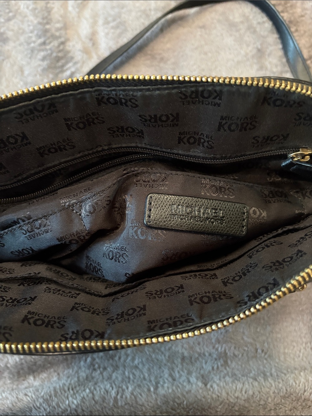 Michael Kors Black Satchel with Gold Hardware - Picture 5 of 5